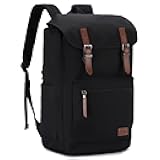 VASCHY Backpack for Men, Water Resistant High School Backpack Travel Carry-on Anti-theft Casual Daypack for Work Business Hiking Black
