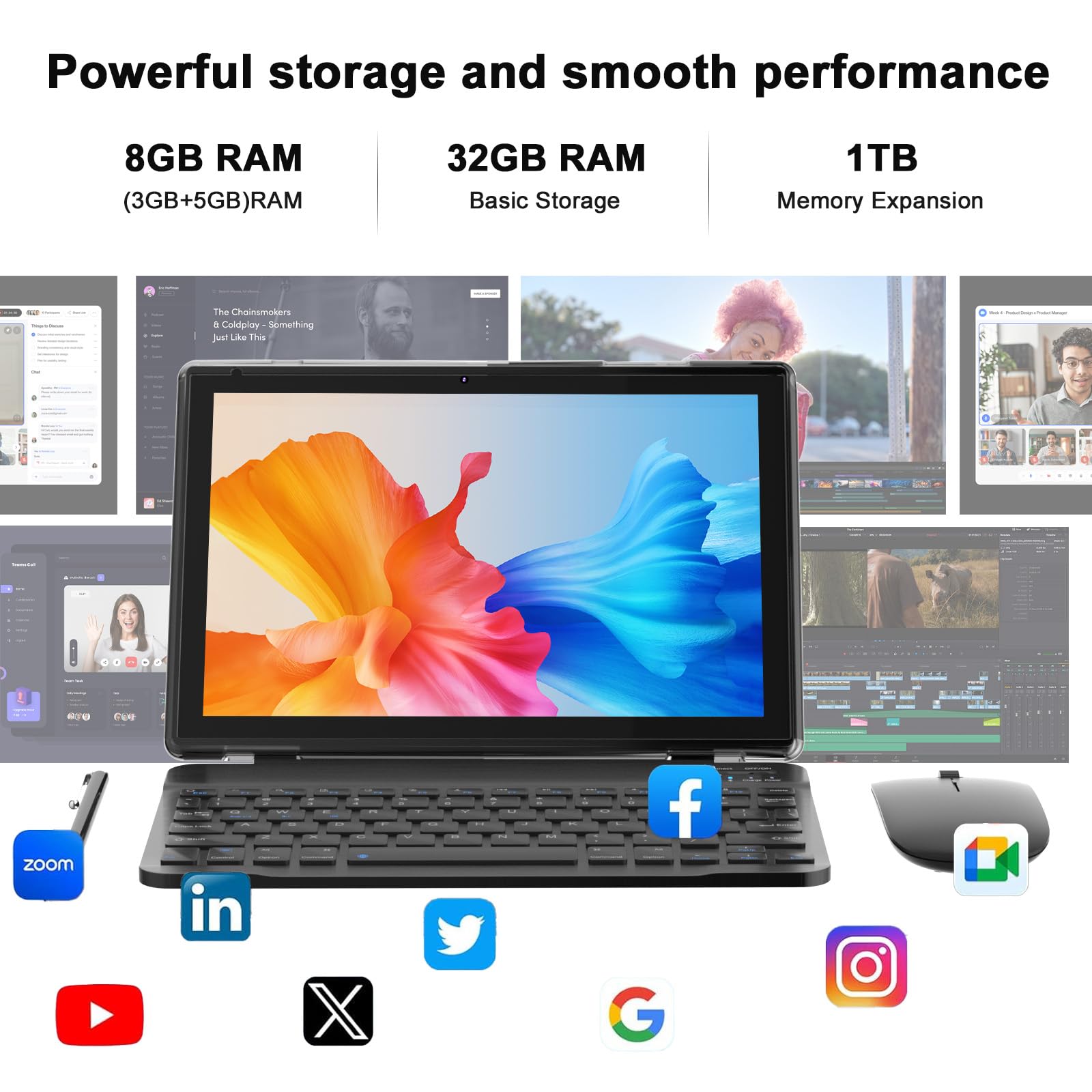 Amazon.co.jp: タブレット 10インチ Android 15 タブレット キーボード