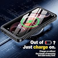 Vista 6 de ANTSHARE Funda impermeable para Samsung Galaxy S24, lente incorporada y protector de pantalla de cuerpo completo de 360°, resistente a prueba