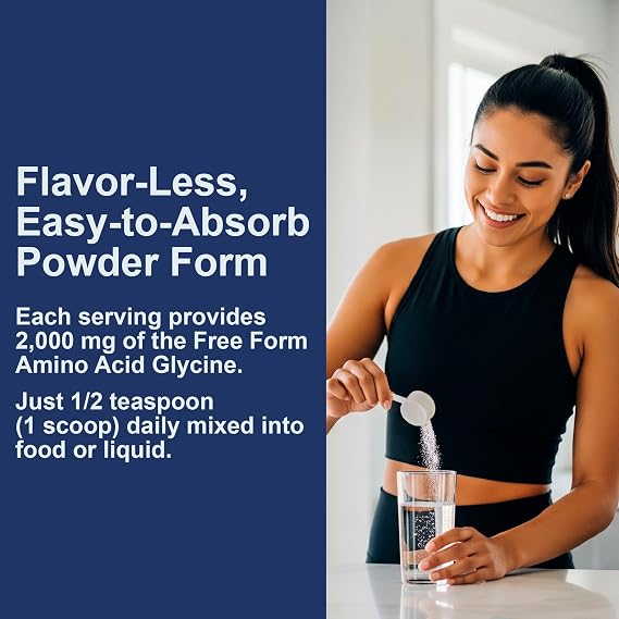 Carlson Glycine Powder, 2 g (2000 mg), Energy Production, 3.53 oz (100 g)