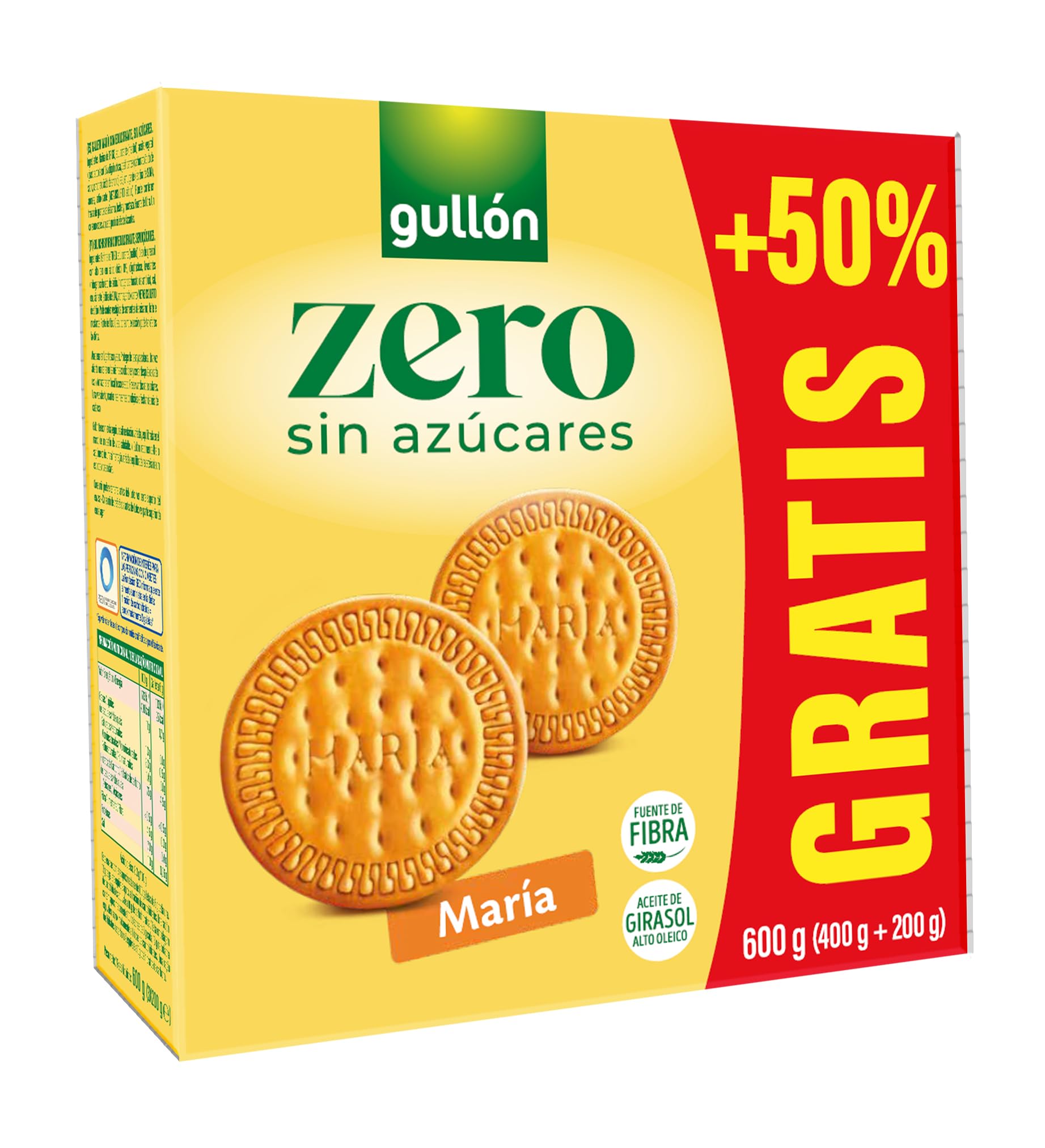 Galletas María Gullón Zero Sin Azúcres +50% GRATIS