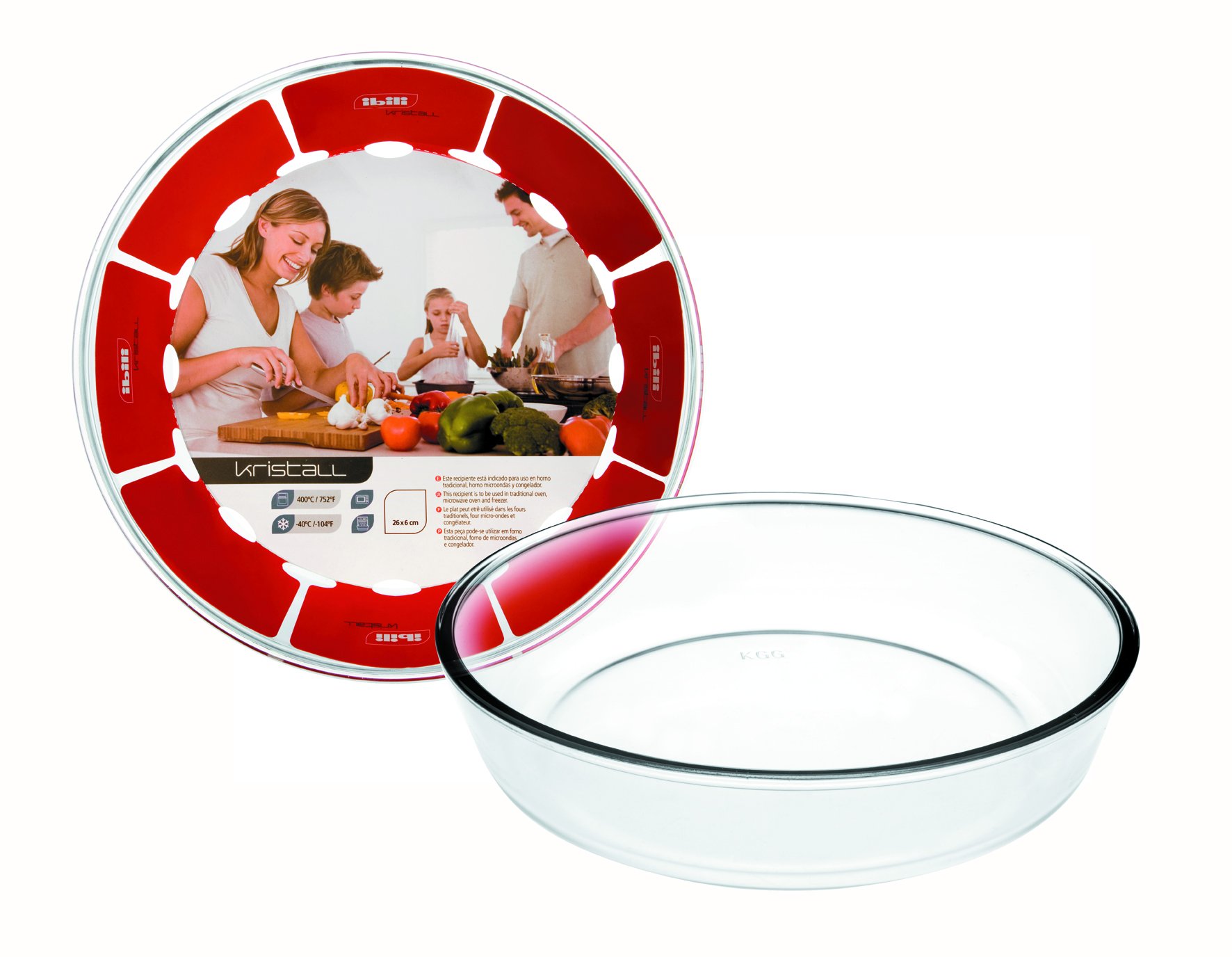 IBILI 480226 PIE MOULD KRISTALL 26X6 CM