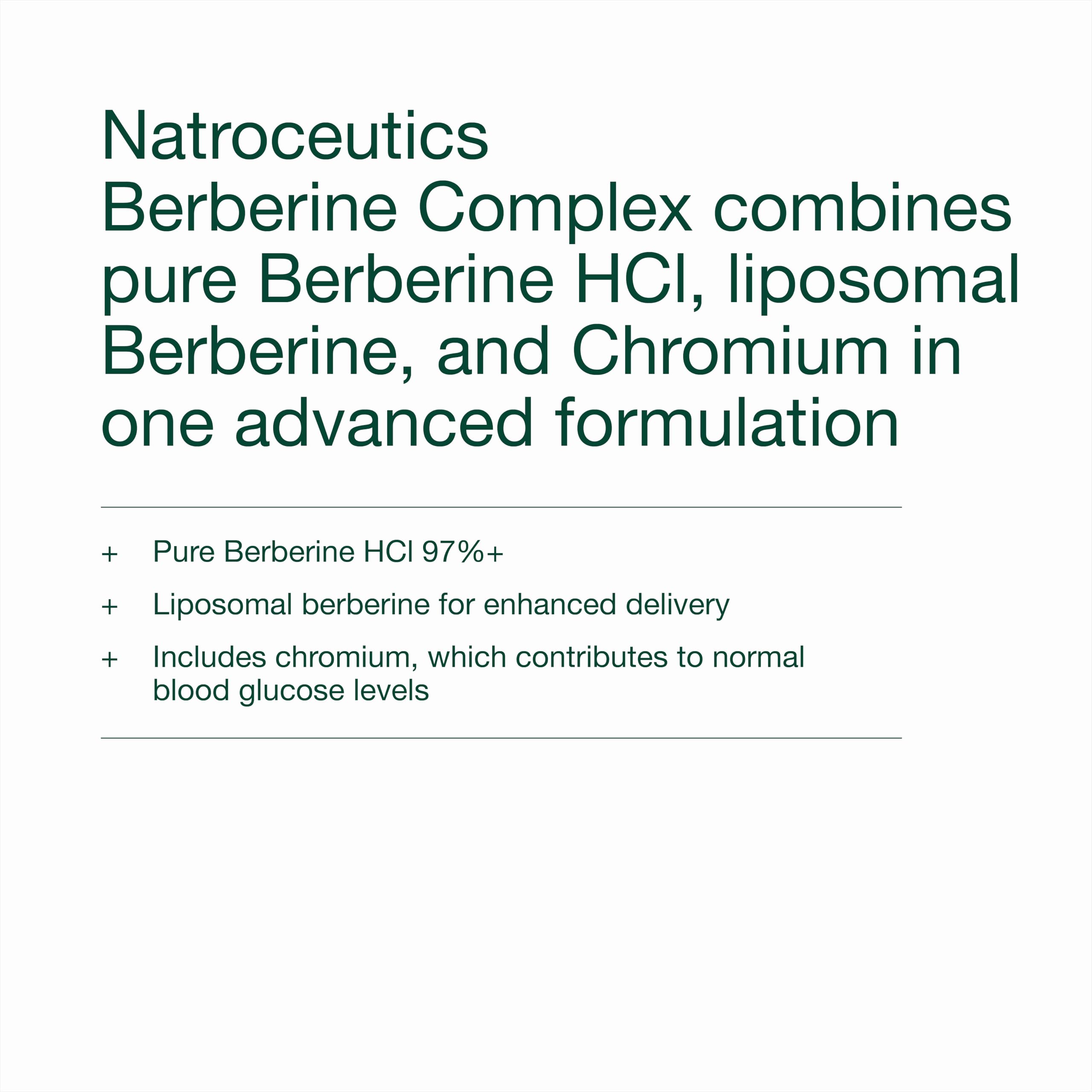 Berberine Complex 60 Cápsulas Veganas Complejo avanzado de entrega de berberina Mayor biodisponibilidad