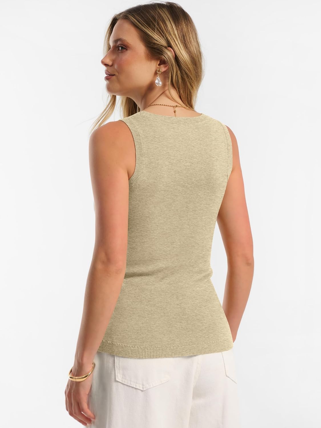 ANRABESS Womens Wool Blend Tank Tops Sweaters Sleeveless Soft Fitted Business Casual Sweater Shirts 2026 Summer Clothes - Image 6