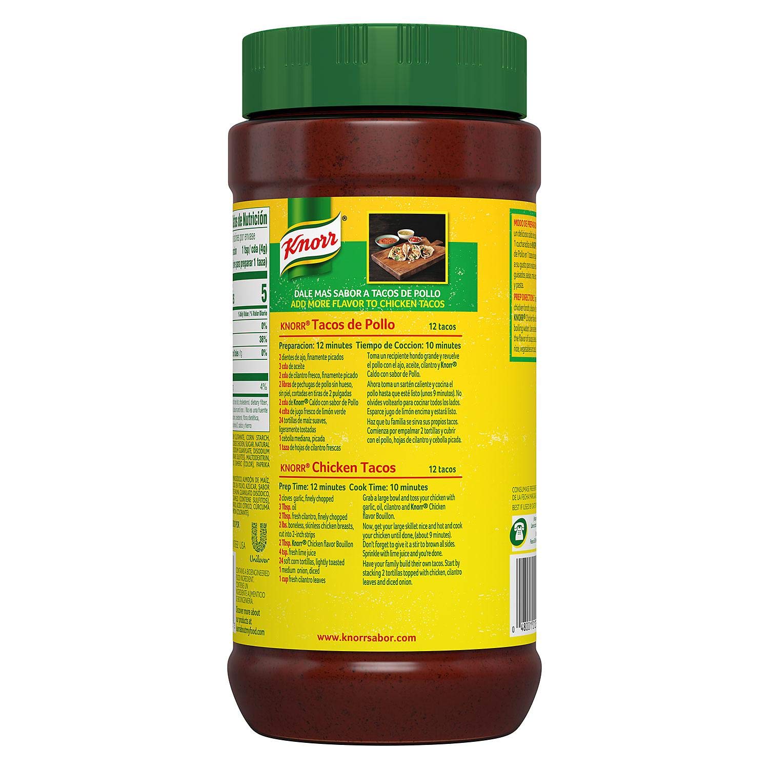 Title Knorr Bouillon, Granulated, Chicken Flavored, 2.53 Pound (Pack of 2)