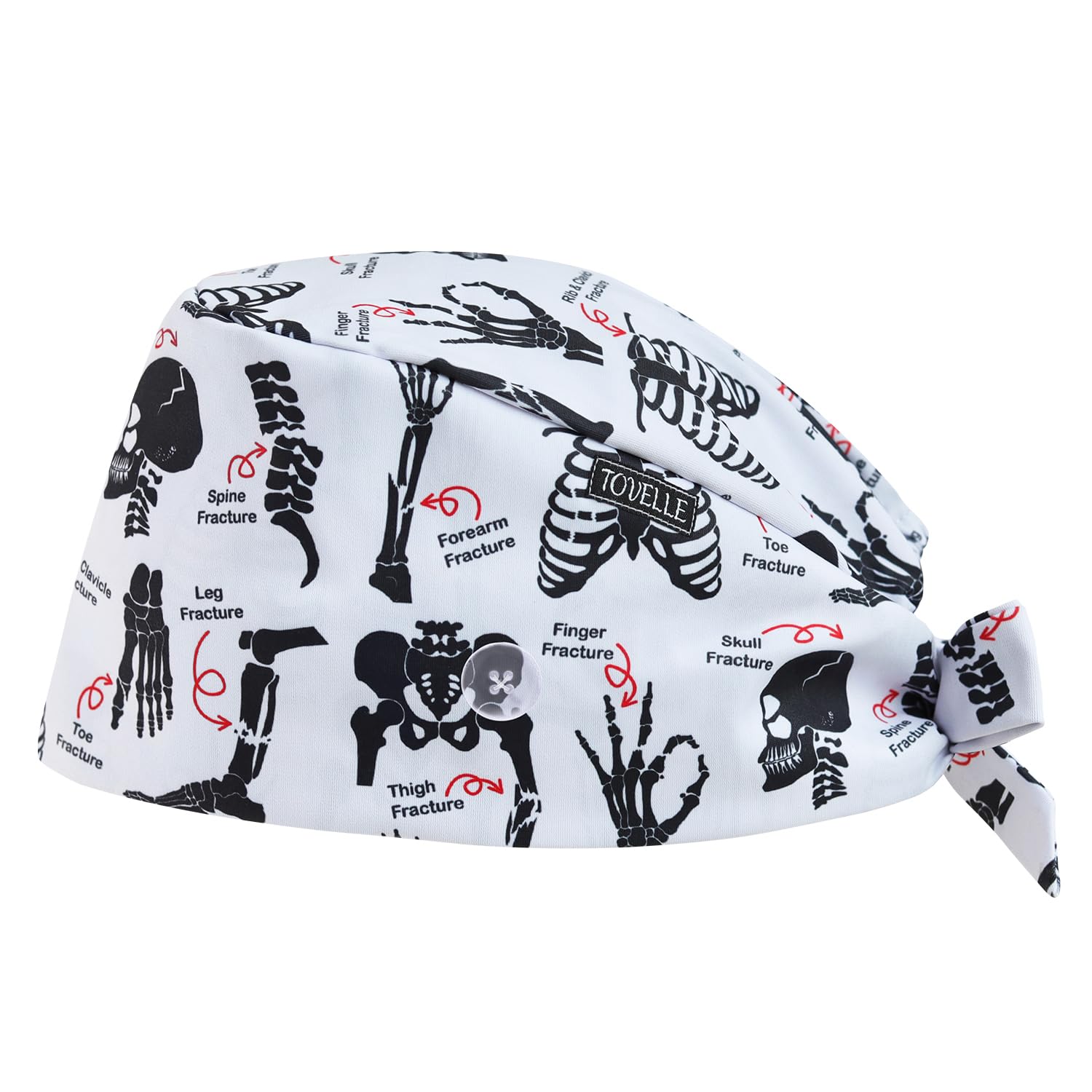 Scrub Caps for Men with Buttons,Classic Surgical Caps