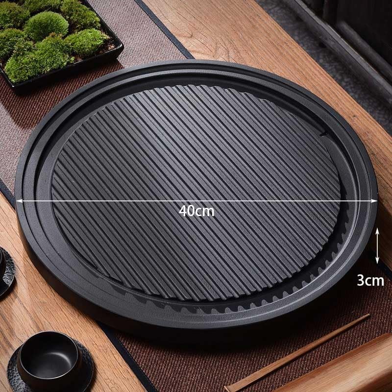 CKKNILV Tea Set Stone Tea Tray Home Modern Simple Drainage Tea Table Dry Tea Tray, Round Tea Tray Office Tea Table Tea Tray Chinese Tea Set(S) ()