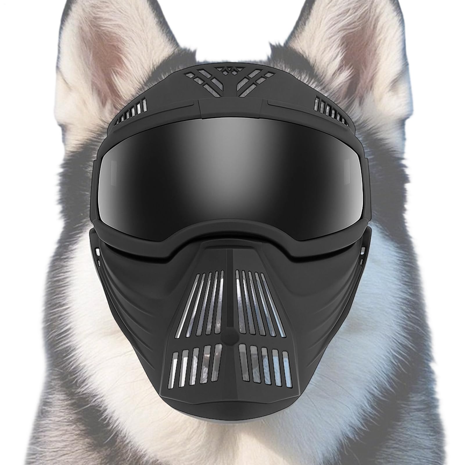 Occhiali Per Cani Occhiali Antiappannamento Con Copribocca | Maschera Protettiva Regolabile con Protezione UV e Antivento per Addestramento e Campeggio Taglia Media e Grande Copertura