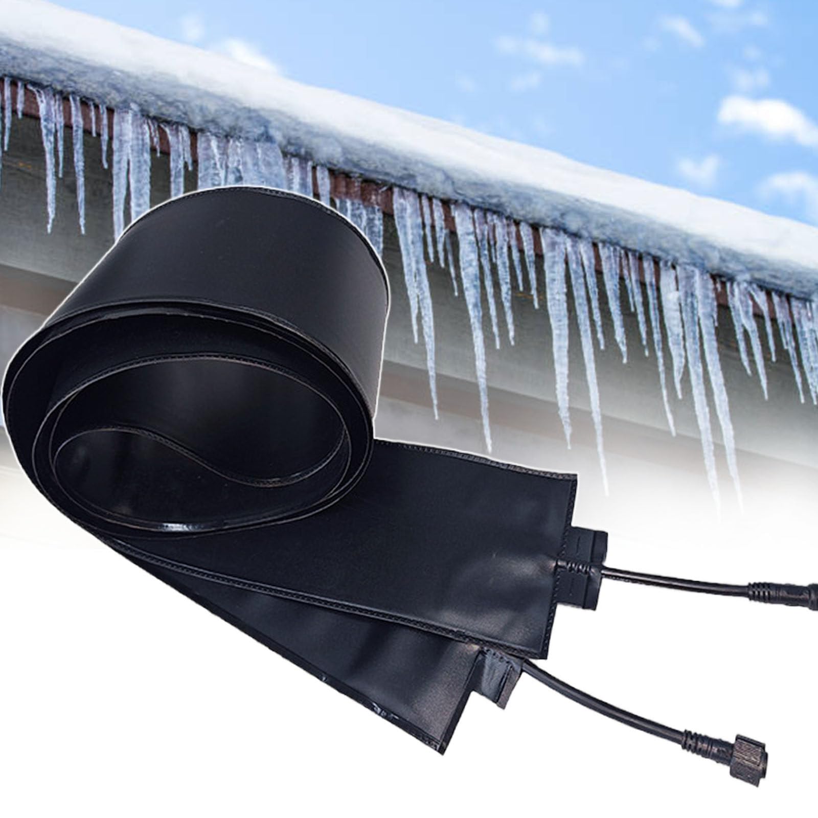Tapis de fonte de neige électrique pour toits 45 °C chauffage gouttière 75 cm