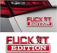 Vista 16 de Fuck It Edition Emblema para automóvil, calcomanías de decoración de parachoques de auto, calcomanía para guardabarros laterales 3D