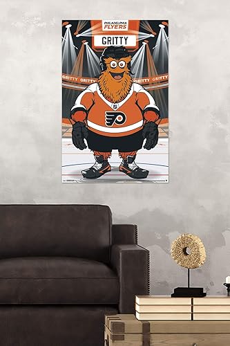 Miniatura 2 de Trends International NHL Philadelphia Flyers - Póster de pared Gritty 19, 22.375 x 34 pulgadas, versión sin marco