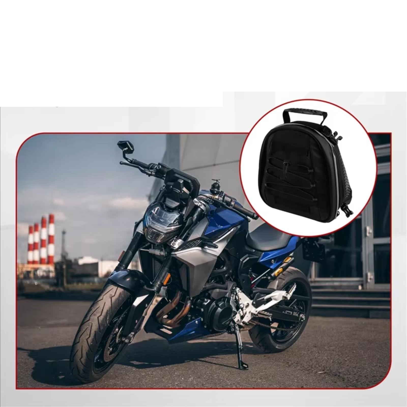 Borsa Posteriore Universale Per Moto Espandibile 8-10 Litri Portabagagli Con Spallacci E Portaoggetti Antipioggia Per Motociclette Sacche Moto