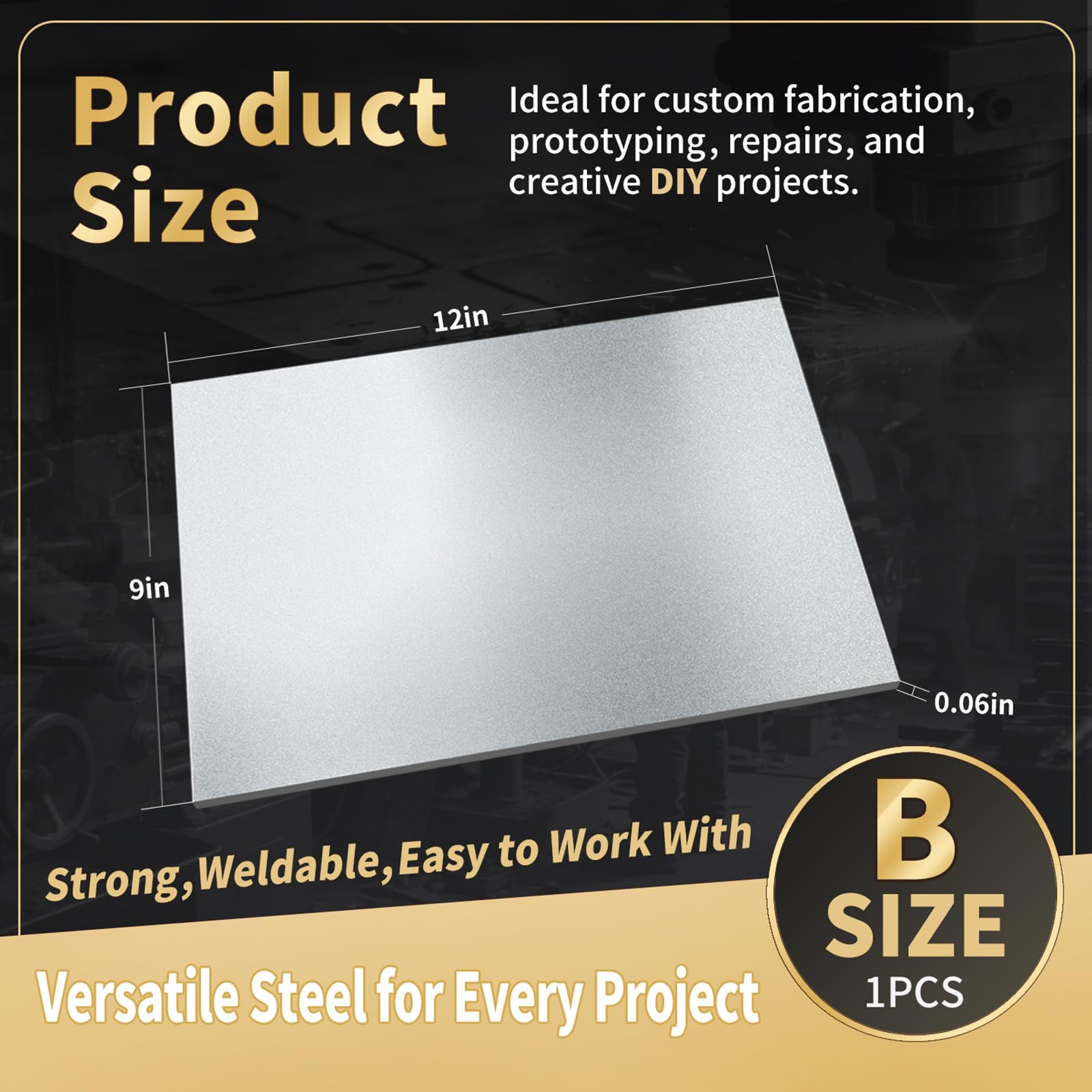 KickFry Steel Sheets - Durable Metal Plates for DIY -2 KickFry Steel Sheets - Durable Metal Plates for DIY -2