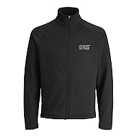 JACK & JONES Jcocnz Structure Sweat Full Zip SN, Nero