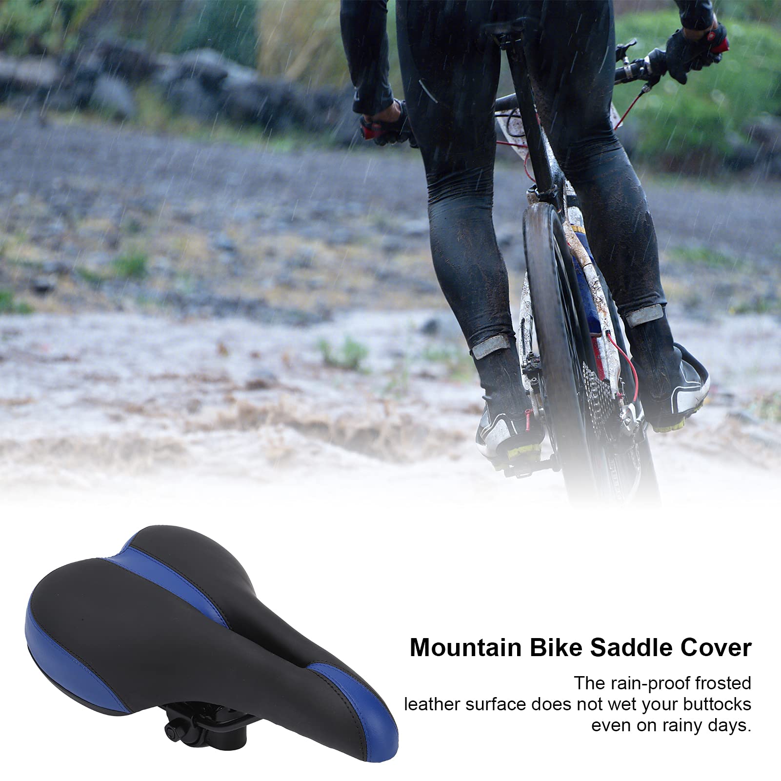 Alomejor Fahrradsattel PU Leder - Ergonomisch & Stoßdämpfend Für Mountainbikes