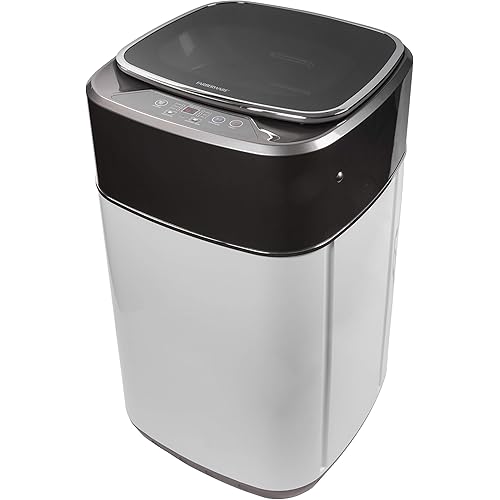 Farberware Professional FCW10BSCWHA 1.0 Cu. Ft. Portable Clothes Washer with 7-lb Load Capacity, Silver & Chrome