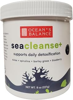 Ocean's Balance Seacleanse+ Daily Detox Cleanse Powder | Gut Health & Immune Support | Supports Gentle Cleanse & Vitality | 8oz