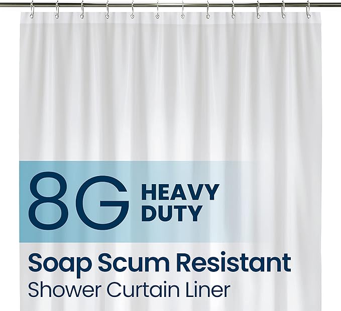LiBa Bathroom Shower Curtain Liner Waterproof Plastic