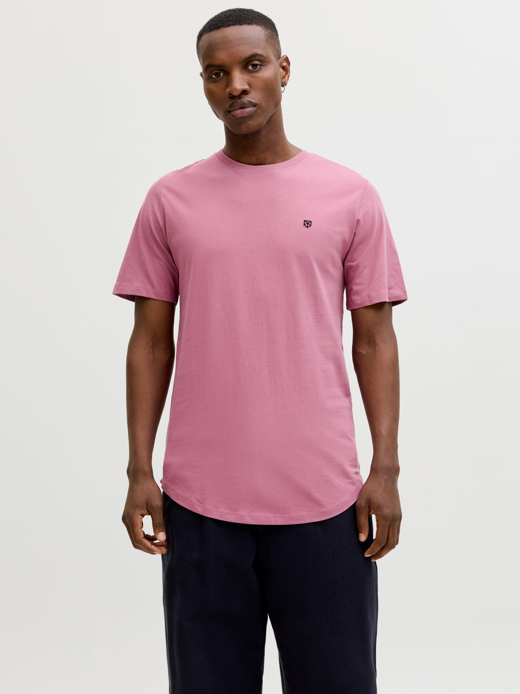 JACK & JONES T-shirt męski z logo, Moonbeam, L