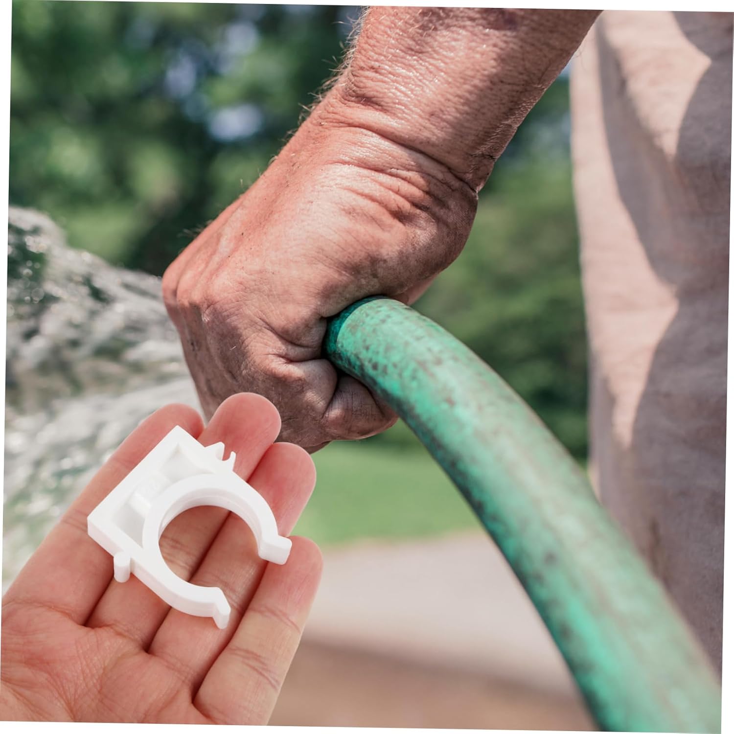 OUNONA 120pcs Pvc Pipe Clamps Hose Support Brackets for Water Pipes and Hoses Easy to Install Tubing Buckles and Versatile for Home and Industry