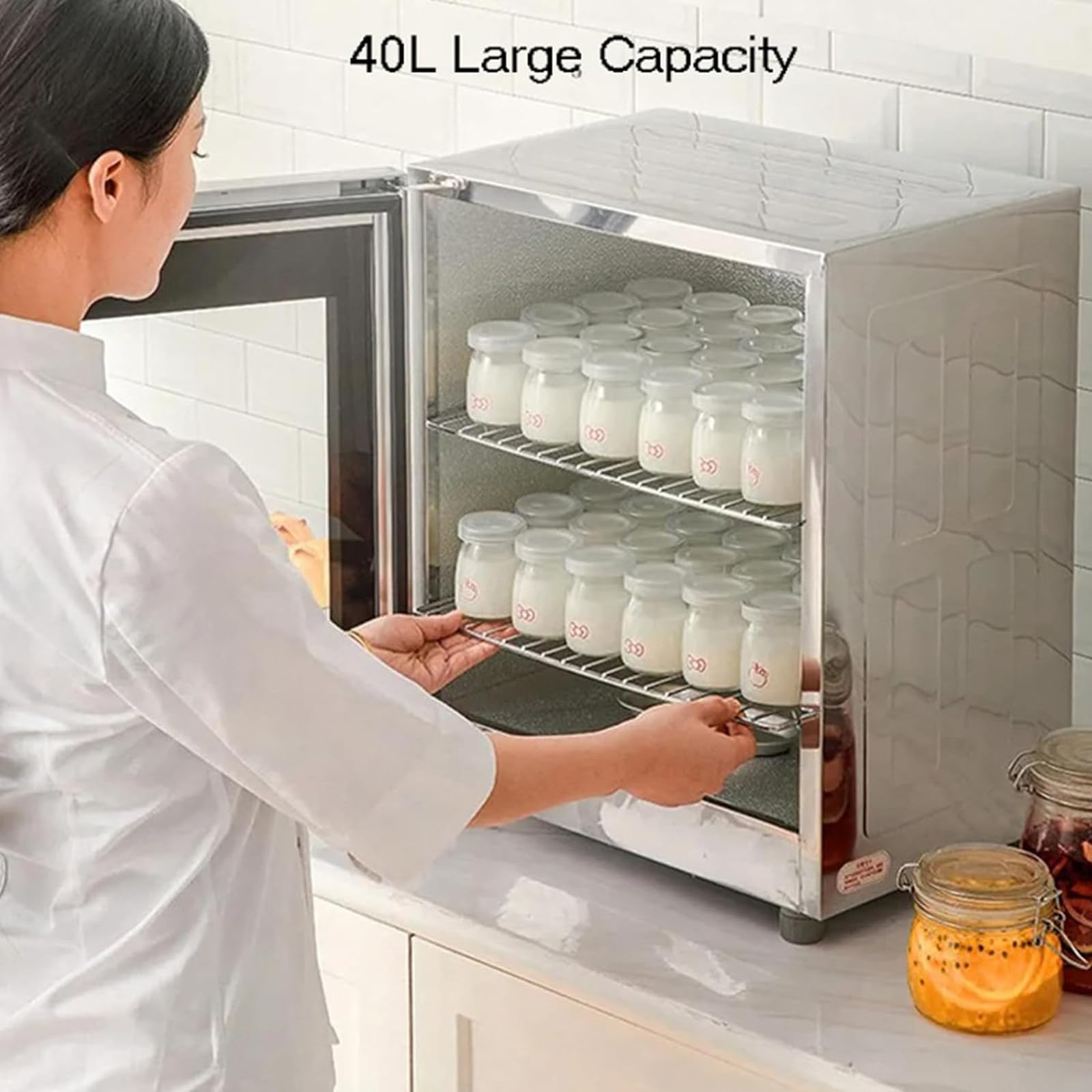Scatola per Lievitazione del Pane 40 L 260W | Lievitatore Elettrico con Controllo umidità | per Lievito Madre, Pizza & Yogurt | Temperatura Regolabile 20-50℃ | Ideale per Casa