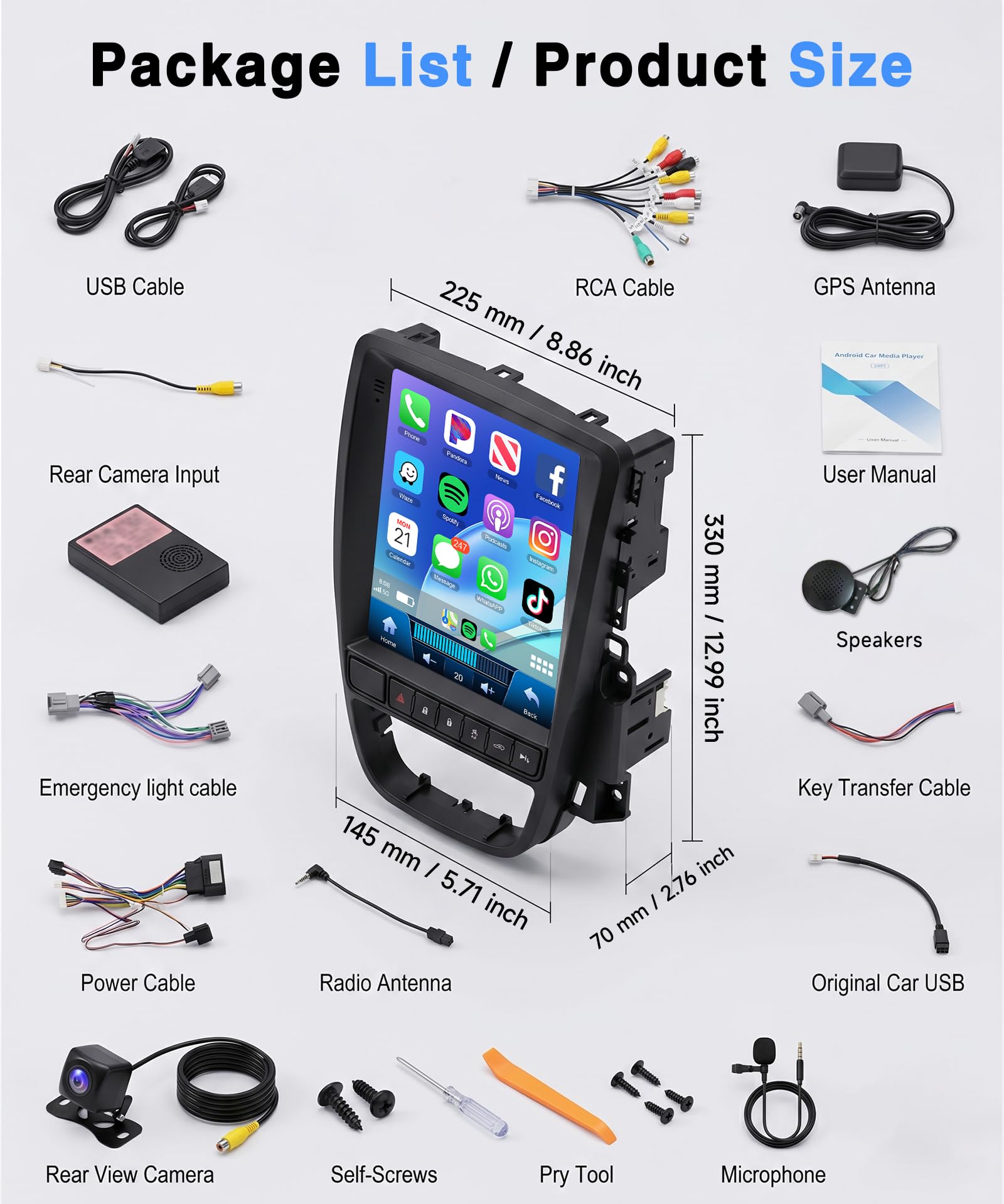 8 Core 6G + 128G Android radio samochodowe do Opel Astra J Buick Excelle 2009-2015 Wireless Carplay Android Auto GPS nawigacja WiFi WiFi panoramiczny 360°, ekran dotykowy 9,7 cala, radio Bluetooth FM