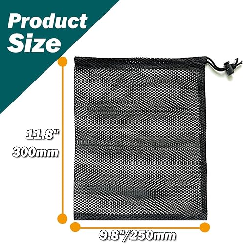 Miniatura 3 de SAEBEL Bolsas de malla con cordón duradero para pelota de golf, pickleball, tenis, béisbol, gimnasio, equipo de natación