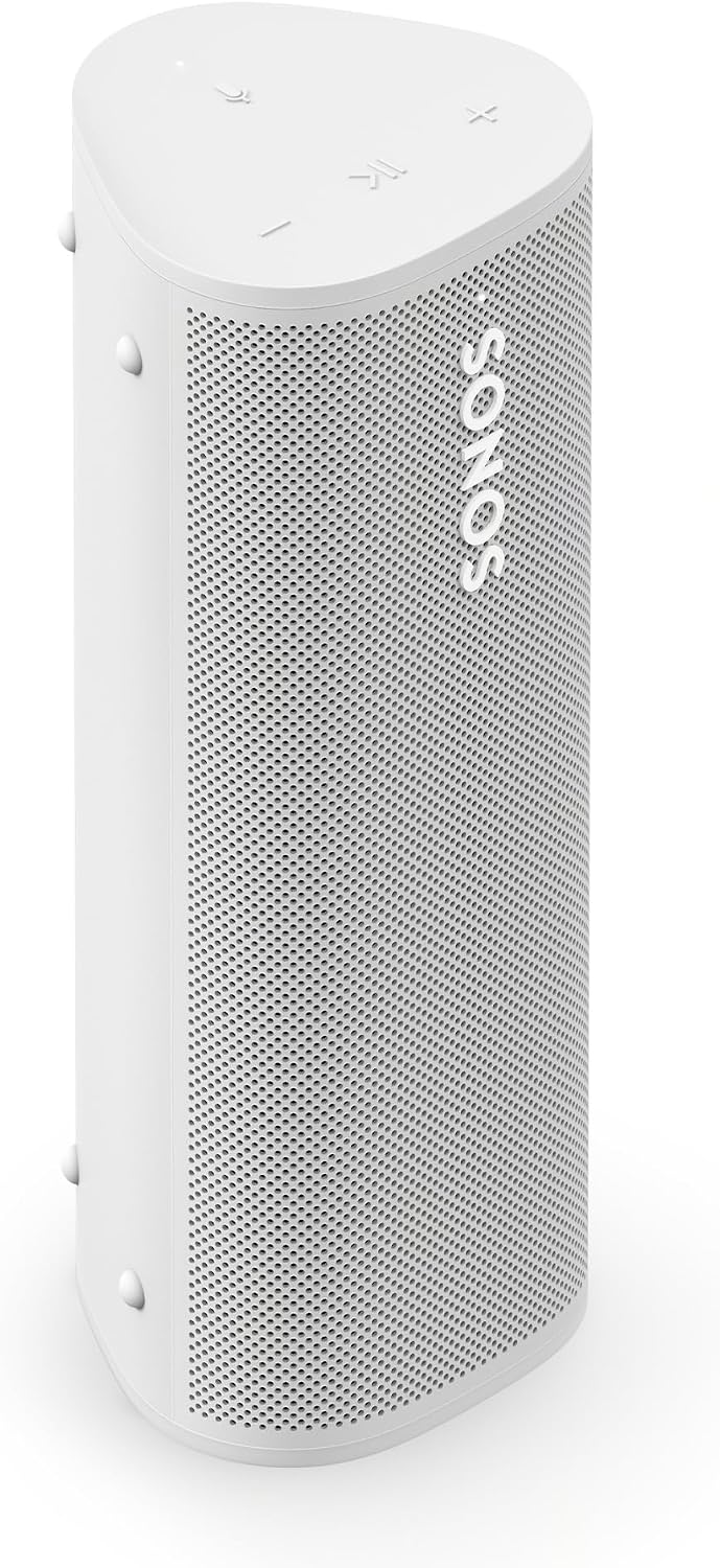 Roam 2 - White - Portable Waterproof Bluetooth Speaker | 10-Hr Battery | IP67 Waterproof | WiFi & AirPlay 2 | Works with Sonos System