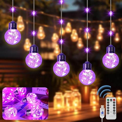 2 luces de cortina de bola de deseos de 15.75 pies, 220 luces LED de Navidad, cortina de luces parpadeantes para ventana, cadena de luz colgante con