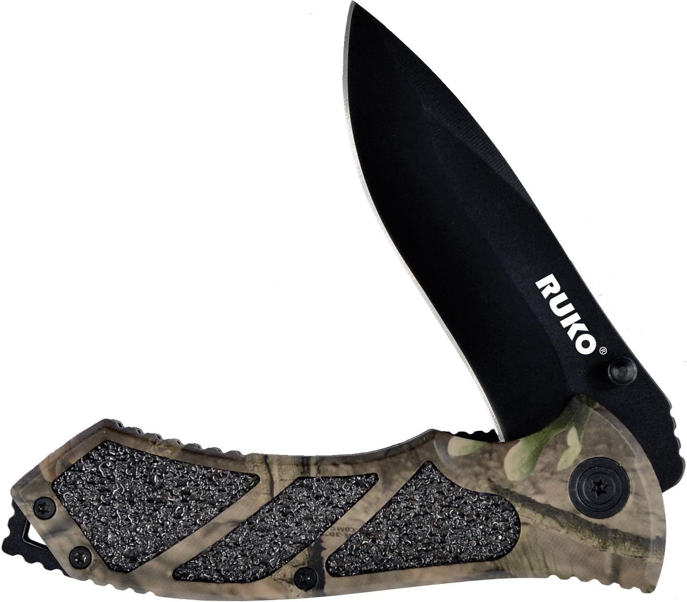 RUKO RUK0061 Folding Knife with WX-3D Camouflage Handle, 8"
