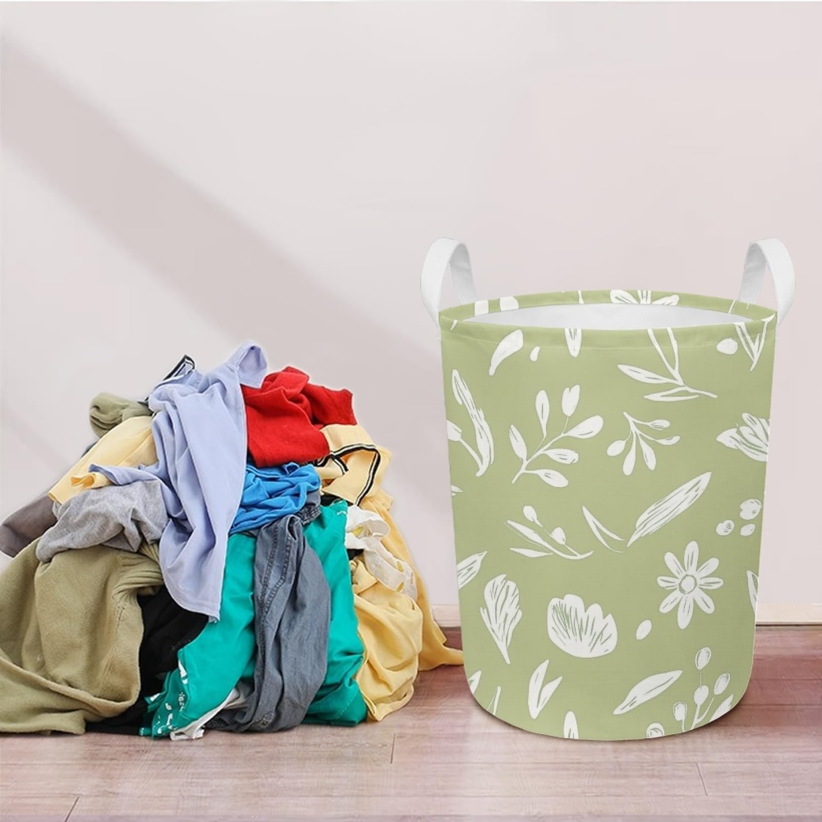 Verde matecesto ropa sucia pequeño
