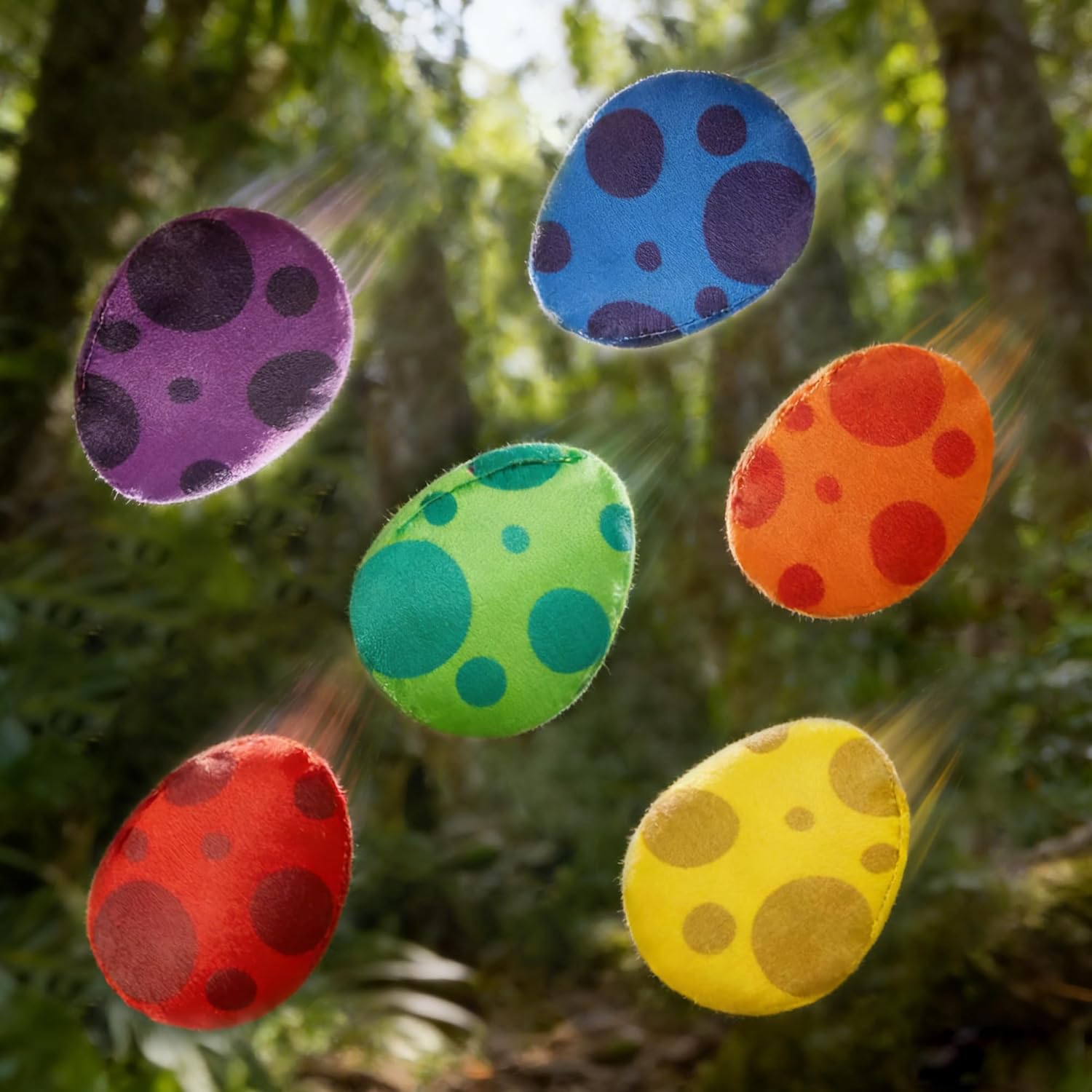EYxsaxenk Dinosaur Egg Bean Bags for Tossing - 12Pcs Dinosaur Egg Shaped Bean Bag Toss Game for Kid Outside Tossing Game Nylon Bean Bag Toy Indoor Outdoor Toy Holiday Family Party Throwing Game Supply