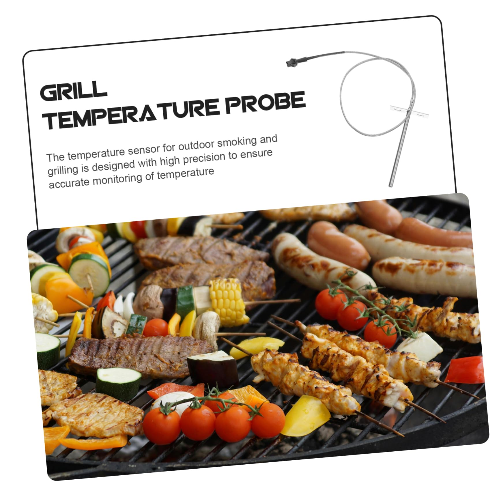 SUPVOX 5sets Termometro Per Grigliate e Fumatori Prolunga Per Strumento Barbecue e