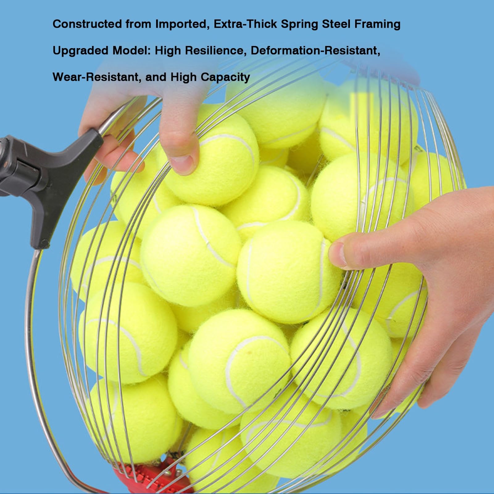 Golf- und Tennisball-Sammelkorb – Ihr idealer Trainingspartner. Tragbar, rollend und einziehbar, kein Bücken erforderlich