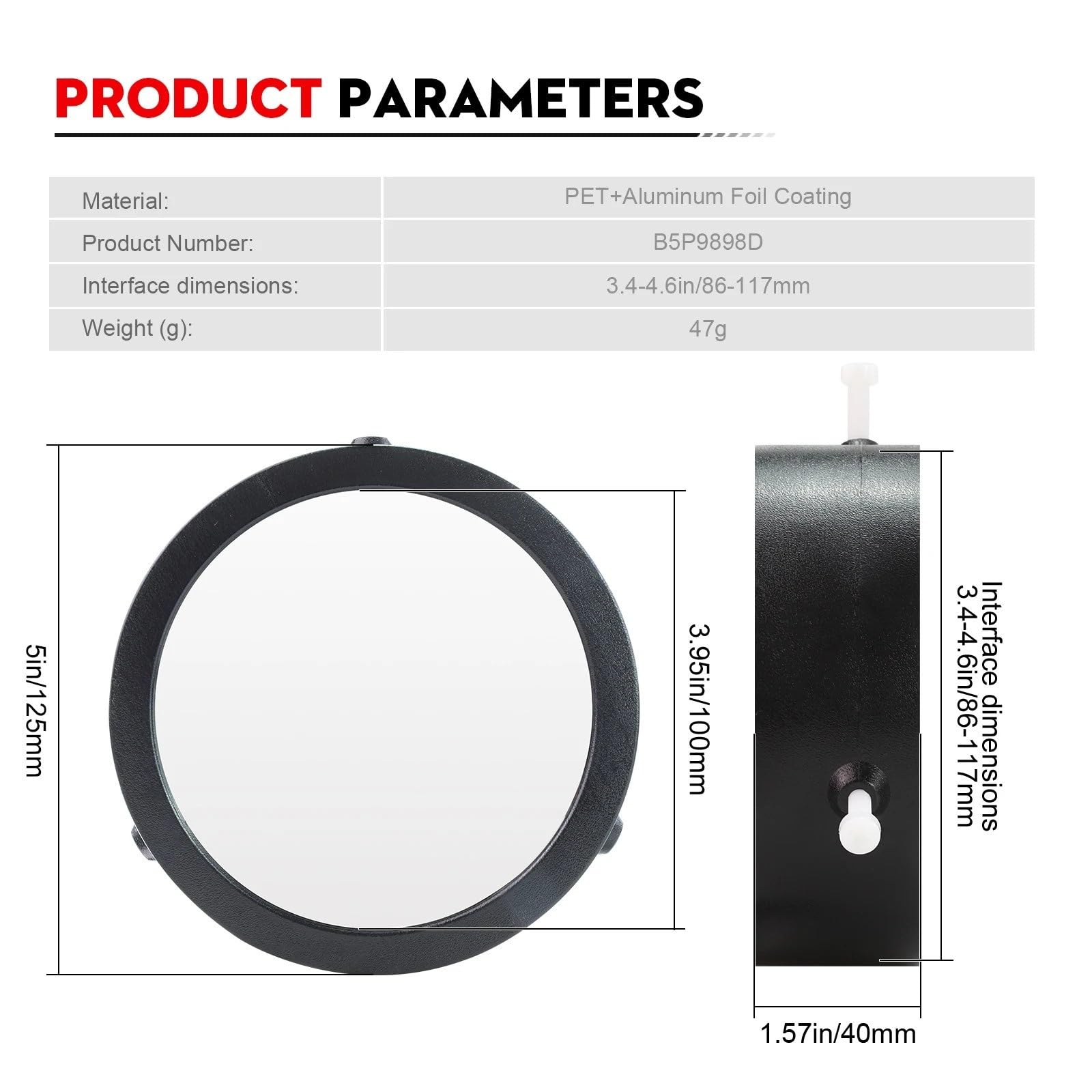 Foglio filtrante for osservazione solare Tappo regolabile in plastica