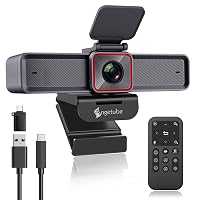 Angetube 4K Streaming Webcam con AI Tracking, USB Web Camera for PC/Mac