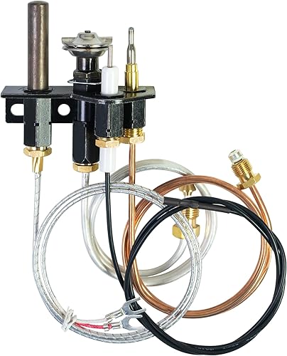 Miniatura 7 de El ensamblaje piloto de propano y gas natural reemplaza 10002265 10002264, reemplazo piloto de 3 vías LP NG para Majestic, Temco, Vermont Castings