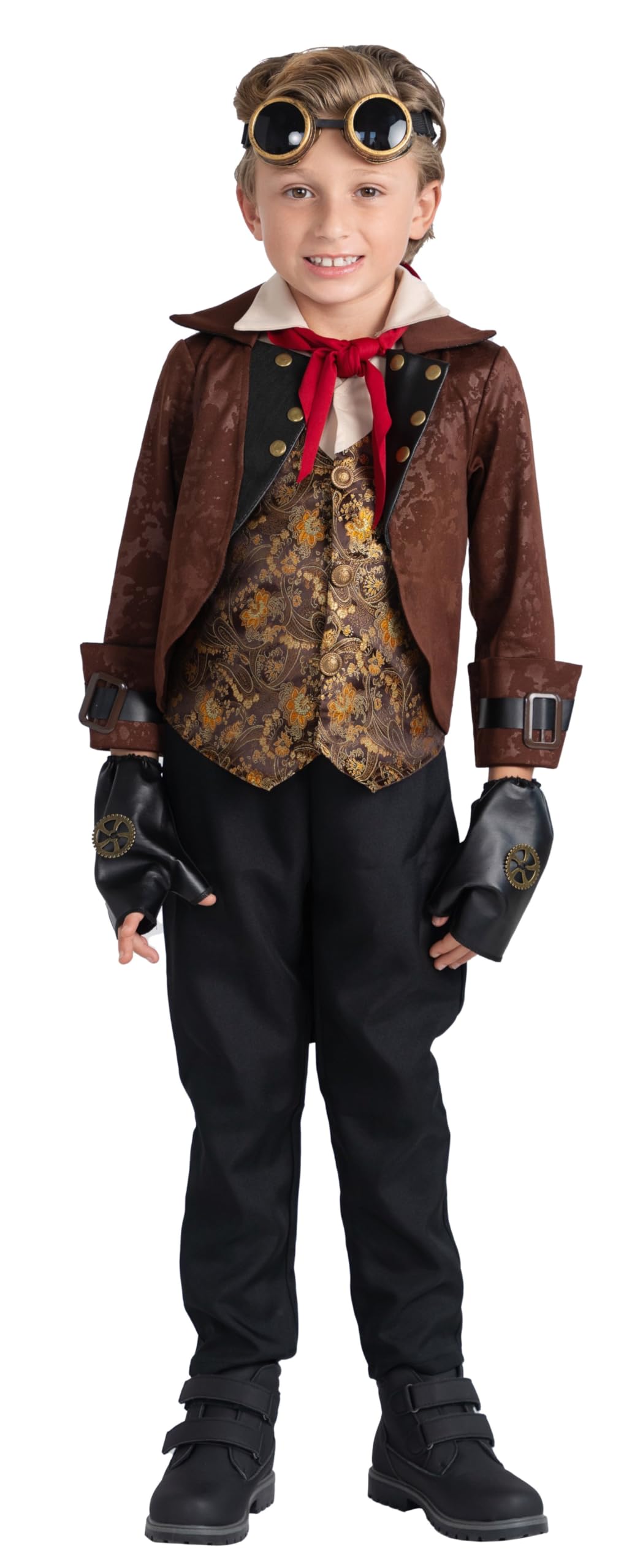Dress Up America Steampunk Costume for Boys - Victorian Steam Punk Costume Set for Kids