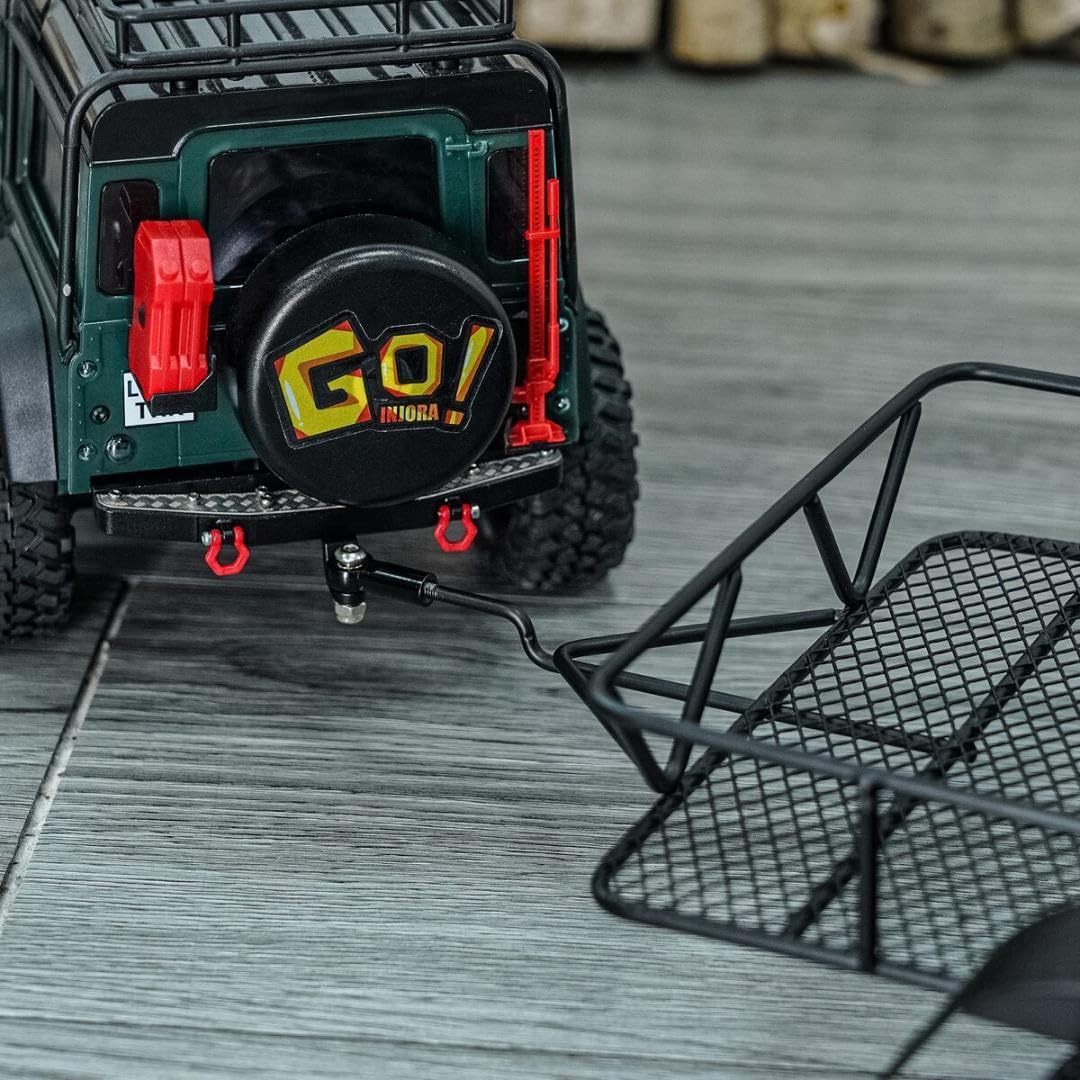 トラクサス4M、社外品リヤトレーラー付き TRX-4-Sport-High-Trail-
