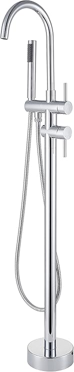Freistehende Wannenarmatur - Bodenmontage Mit Handbrause