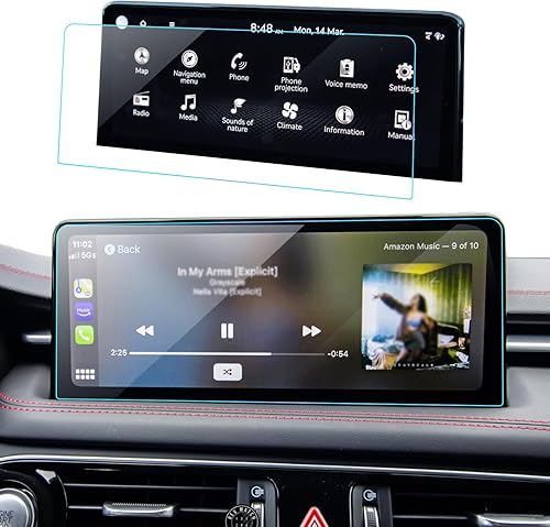 Miniatura 60 de Protector de pantalla de coche para Ford Edge 2024 2025 2023 2022 2021 (SE/SEL/ST-Line/Titanio/ST) Accesorios Protector de pantalla de vidrio