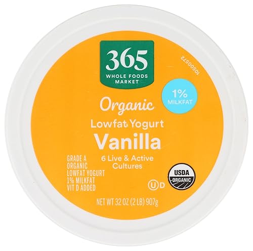 Miniatura 4 de 365 by Whole Foods Market, Yogur orgánico de vainilla baja en grasa, 32 oz