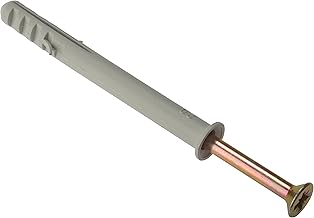 ForgeFix Frame Fixings | M10 x 120mm | Nylon Plug, Zinc Yellow Passivated Screw | Bag 10