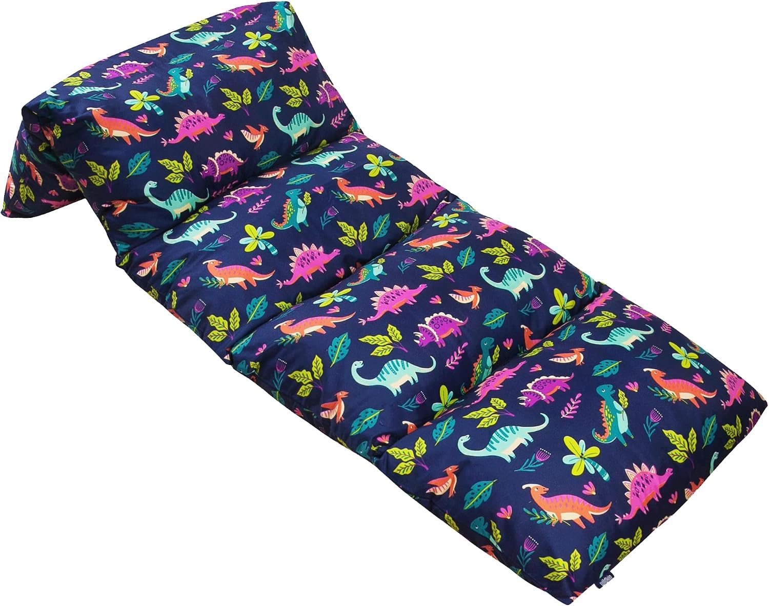 Wildkin Microfiber Pillowcase Lounger Cover – Travel-Friendly Sleepover Lounger, Fits Standard Pillows (Pillows Not Included), Soft Cotton Blend, Fun Patterns for Kids - Dino Pals