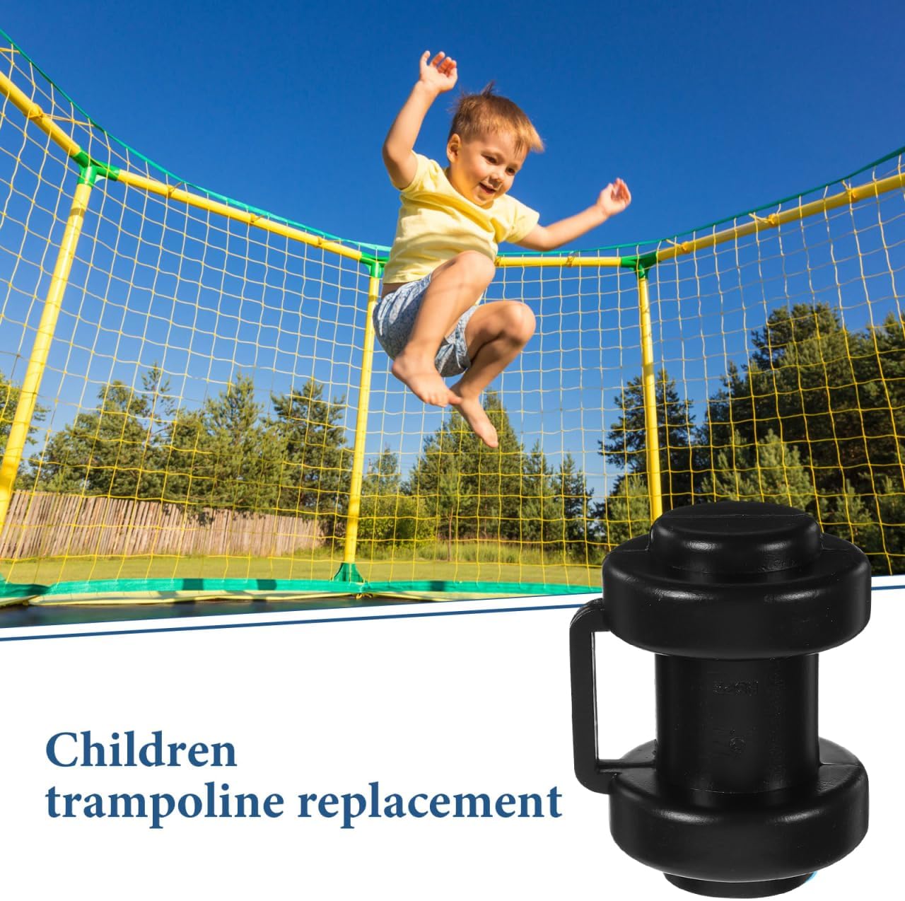 Sosoport 6Pc Trampoline Caps for Poles Small Plastic Protective Covers Replacement Parts for Trampoline Safety Net Enclosure Durable Rod Tube Accessories