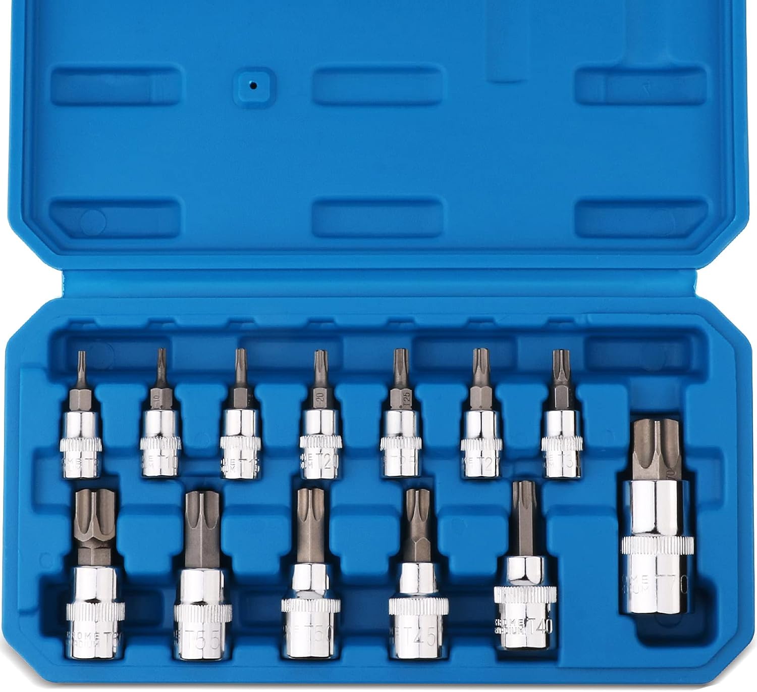 PTSTEL 13-Piece Torx Bit Socket Set for Automotive and Machinery Repair