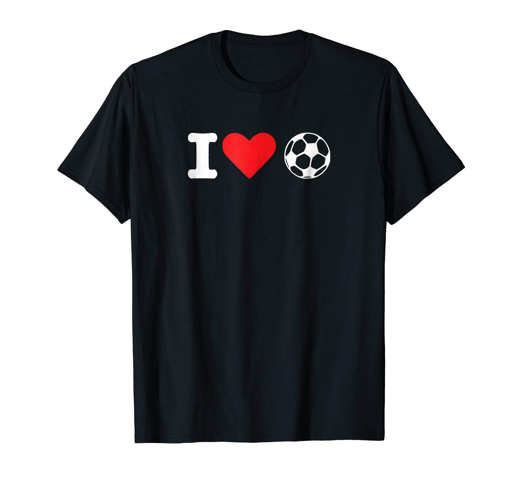 Sports Fan Tee Shirts For Men Women Girls BoysI Heart Love Soccer - Unisex T-shirt