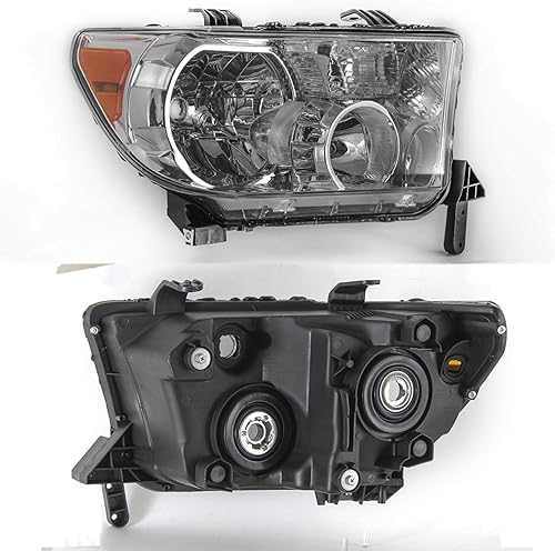 Miniatura 2 de AKKON - Compatible con Toyota Tundra 2007-2013 + par de faros delanteros Sequoia OE 2008-2017