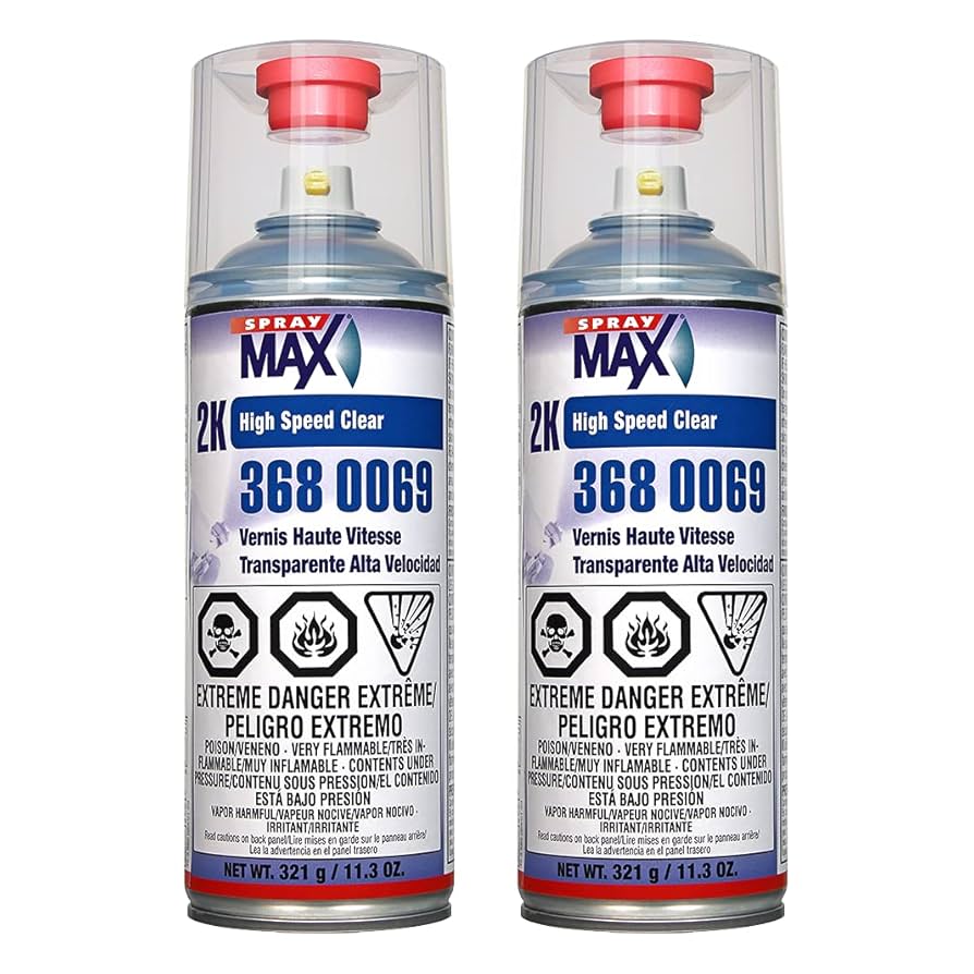 Amazon.com: SprayMax 3680069 2K High Speed Clear Coat