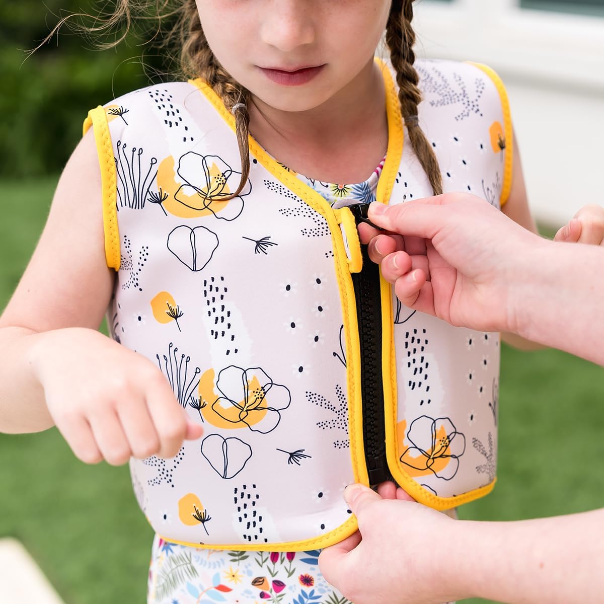 Splash About Kids Swim Jacket with Adjustable Floats - Learn to Swim Buoyancy Aid